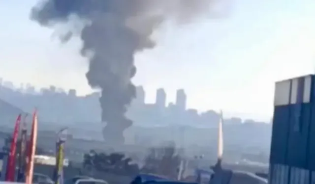 Ankara'da Atık Plastik Yangını