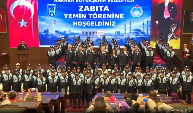 Ankara’da Zabıta Teşkilatı Güçleniyor: 110 Zabıta Memuru Yemin Etti