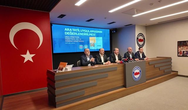 Eğitim-Bir-Sen'den "Ara Tatil" Araştırması