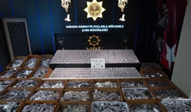 Ankara'da 810 Bin Uyuşturucu Hap Ele Geçirildi