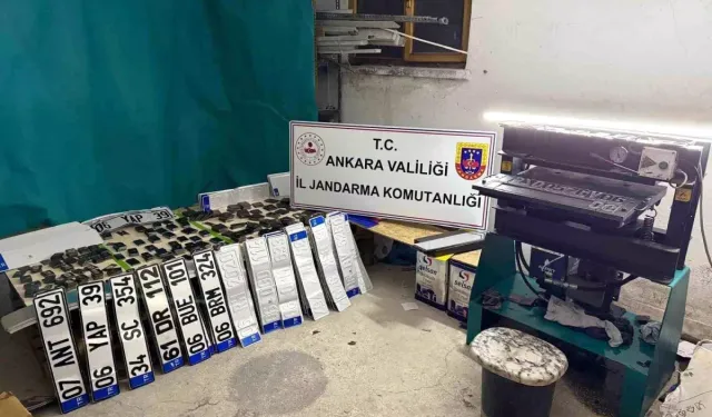 Keçiören'de 4 Milyon Liralık Sahte Plaka Operasyonu