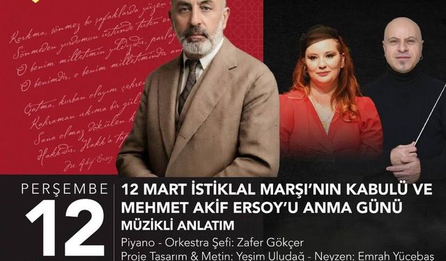 Ankara'da İstiklal Marşı Gecesi: Mehmet Âkif Ersoy Kocatepe'de Anılıyor