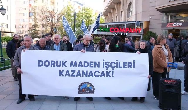 Ankara'da Eylemdeki Madencilere Eskişehir'den Destek