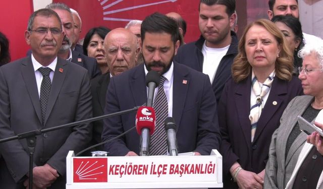 CHP Keçiören İlçe Başkanlığı'na Taşlı Saldırıya Tepkiler Sürüyor