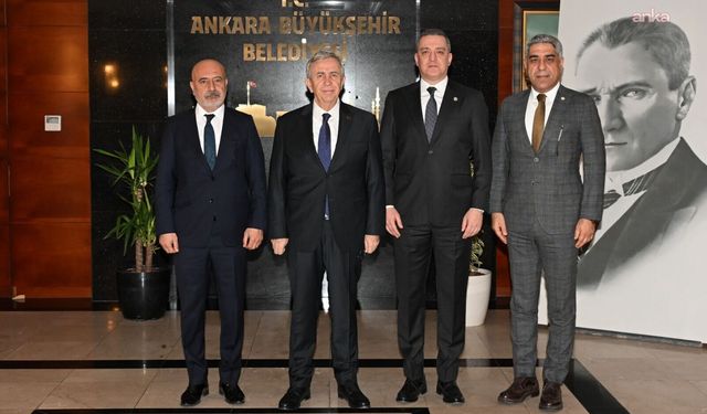 TBB Başkanı Erinç Sağkan’dan Mansur Yavaş’a Ziyaret