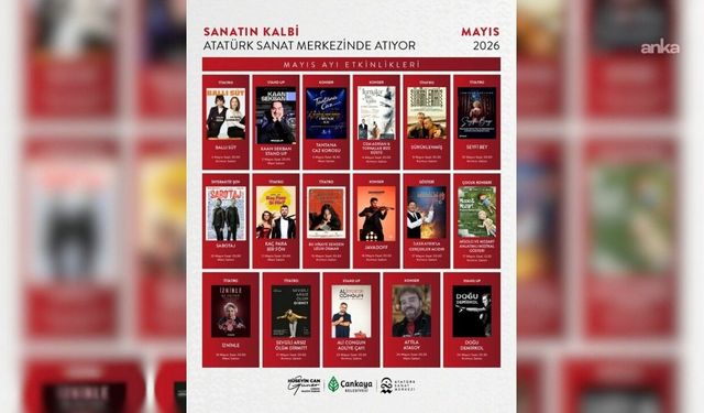 Çankaya Belediyesi Atatürk Sanat Merkezi Mayıs Etkinlikleri