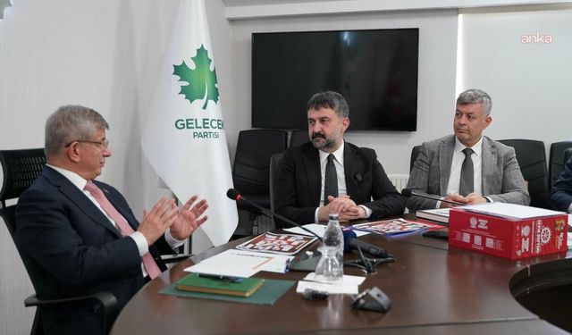 Gelecek Partisi Genel Başkanı Davutoğlu, Ankara Kent Konseyi Başkanı Yılmaz İle Bir Araya Geldi