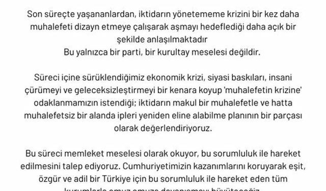 ODTÜ Mezunları Derneği'nden CHP Genel Merkezi'ne Müdahale Tepkisi