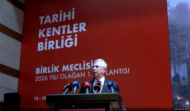 Mansur Yavaş Yeniden Tarihi Kentler Birliği Başkanı Oldu