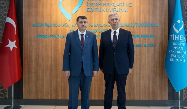 Mansur Yavaş'tan TİHEK Başkanı Vasip Şahin’e Ziyaret