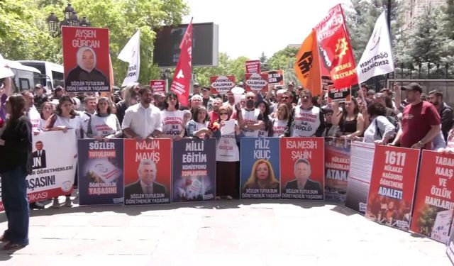 Özel Sektör ve Mülakat Mağduru Öğretmenler MEB Önünde