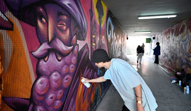 Çankaya Farabi Alt Geçidi Grafitilerle Renklendi