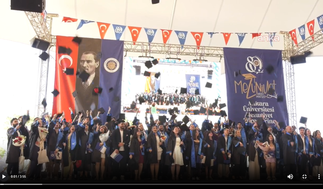 Ankara Üniversitesi İLEF'te Mezuniyet Heyecanı