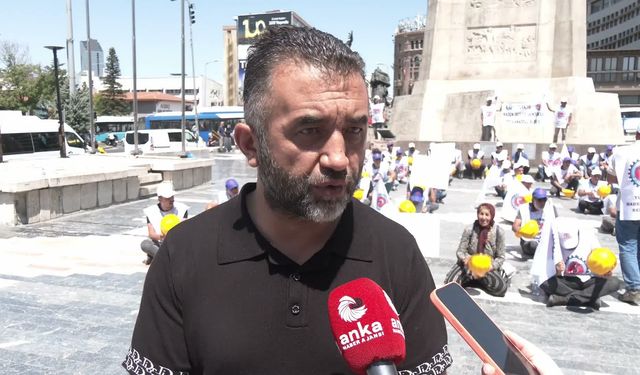 Doruk Madencilik İşçilerinin, Ulus Meydanı'nda Oturma Eylemi Sürüyor