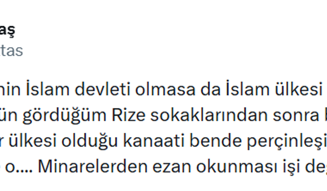 RTEÜ Öğretim Ü. Prof. Dr. Köktaş: Gördüğüm Rize Sokaklarından Sonra Buranın Gavur Ülkesi Olduğu Kanaati Perçinleşiyor
