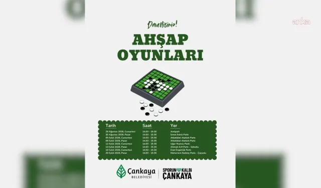 Çankaya Belediyesi, Ahşap Oyunlarla Her Yaştan Vatandaşı Parklarda Buluşturacak