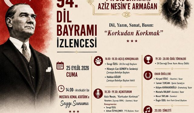 Çankaya Belediyesi, 94. Dil Bayramı İzlencesi'ne Ev Sahipliği Yapacak