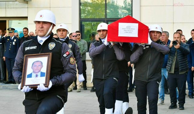 Şehit Polis Türkoğlu için Ankara Emniyet Müdürlüğü'nde Tören Düzenlendi