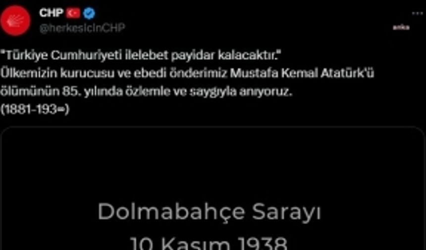 CHP'den Atatürk'ü Anma Videosu