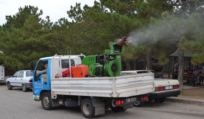 Ankara Büyükşehir'den Elmadağ'daki İlaçlama Çalışmalarına Destek