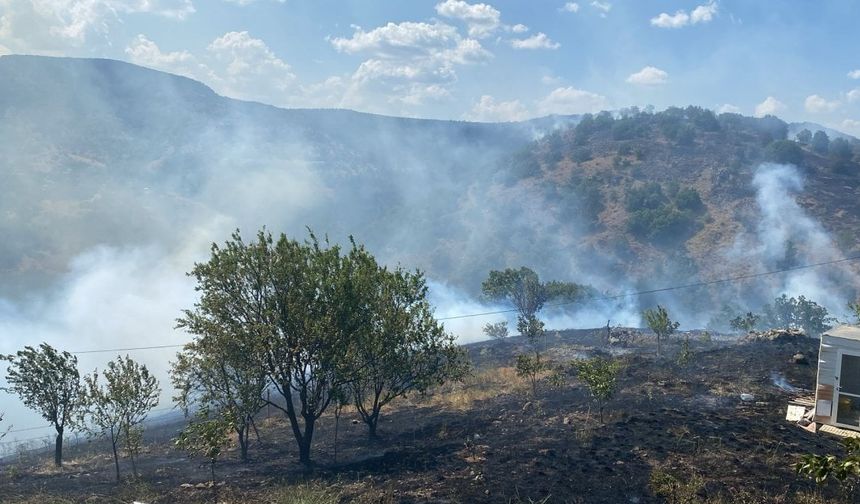 Ankara Kızılcahamam'da Mahalleye Sıçrayan Yangın Söndürüldü