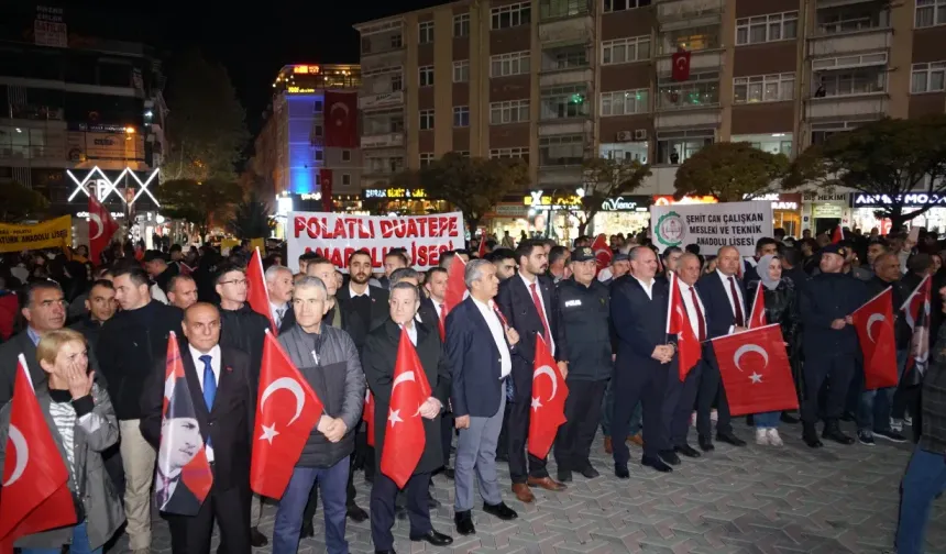 Polatlı'da "Cumhuriyete Saygı Yürüyüşü" Gerçekleştirildi