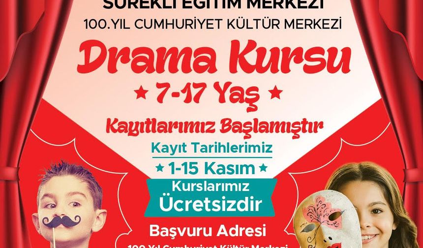 Etimesgut Belediyesi'nden Ücretsiz Drama Kursu