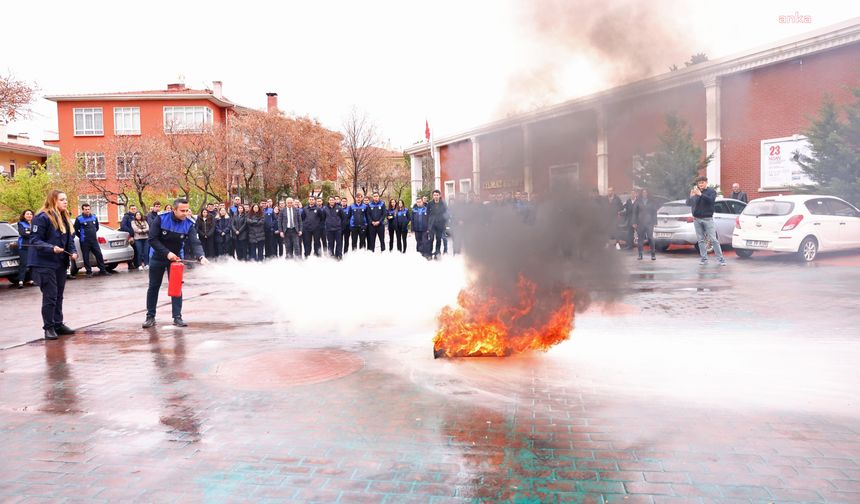 Çankaya Belediyesi Zabıtasına, İtfaiye Eğitimi Verildi