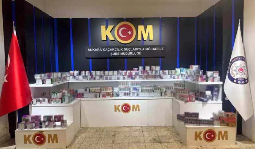 Ankara'da 3 Milyonluk Kaçak Sigara Operasyonu