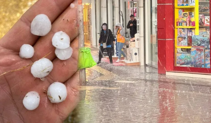 Ankara Polatlı'da Dolu Etkili Oldu