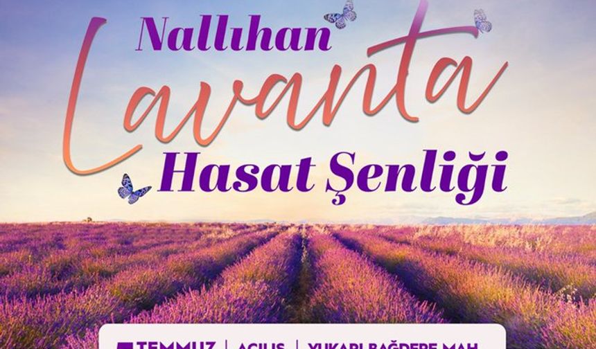 Ankara Büyükşehir Belediyesi'nden Lavanta Hasat Şenliği