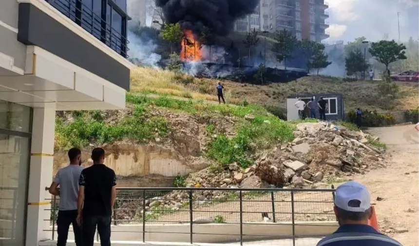 Mamak'ta Çocuk Parkında Yangın