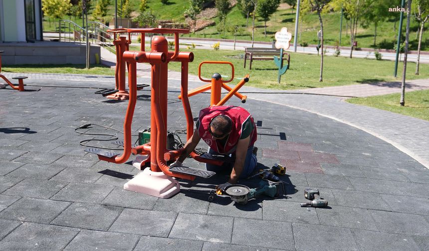 Keçiören Belediyesi'nden Park ve Bahçelere Estetik Dokunuş