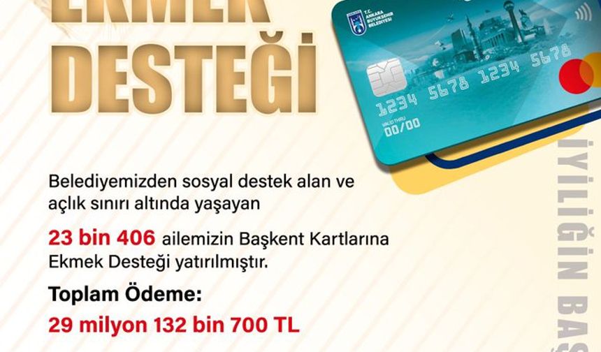 Ankara’da Dayanışma Büyüyor: Mansur Yavaş'tan 23 Bin 406 Aileye Ekmek Desteği