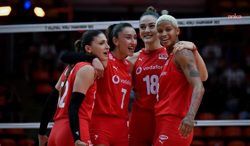 A Milli Kadın Voleybol Takımı, Slovenya'yı 3-0 Mağlup Etti