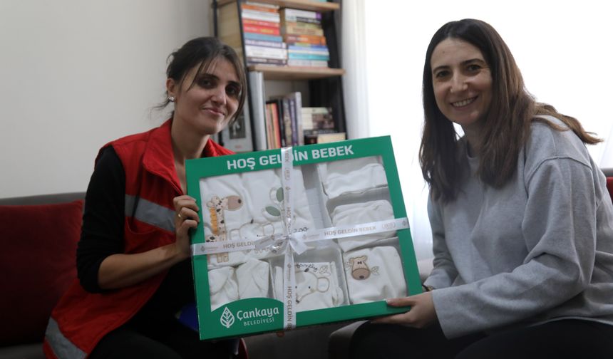 Çankaya Belediyesi'nden “Hoş Geldin Bebek” Hediyesi
