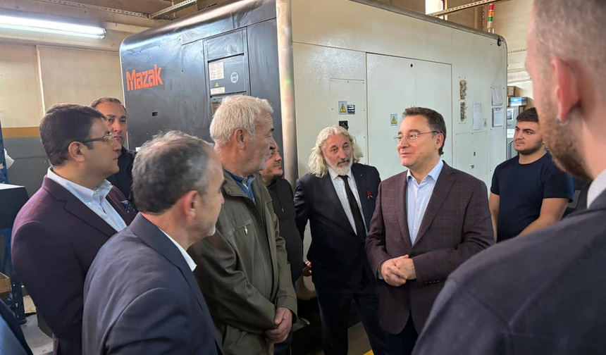 Ali Babacan, Ankara'da Küçük Jet Motoru Üreten Atölyeyi Ziyaret Etti