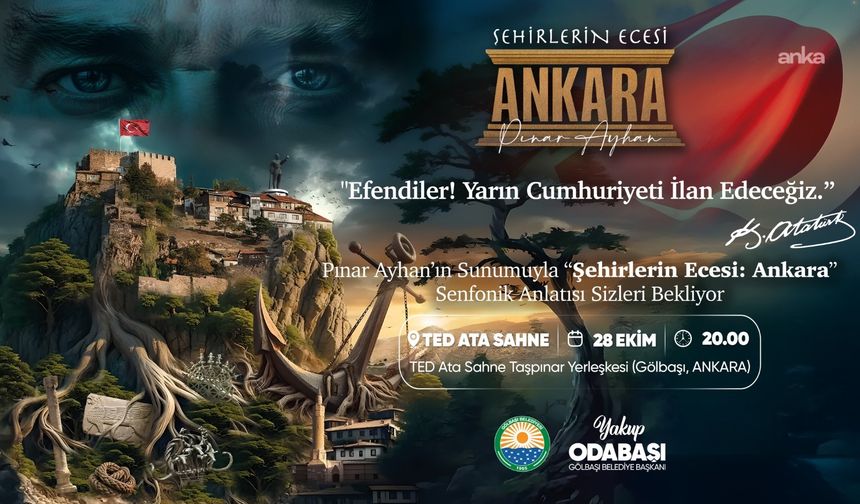Gölbaşı’nda Cumhuriyet Bayramı’na Özel “Şehirlerin Ecesi: Ankara" Gösterisi