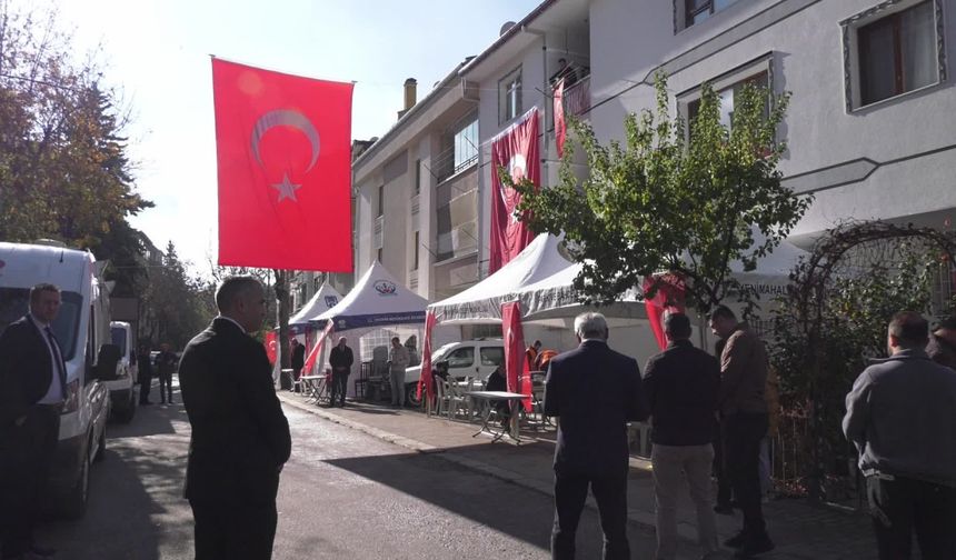 Şehit Hava Pilot Üsteğmen Cüneyt Kandemir'in Ankara'daki Evinde Yas