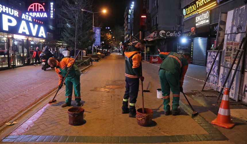 Çankaya Belediyesi Kızılay'da Cadde ve Sokakları Yeniliyor