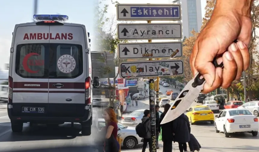 'Kızılay' Tabelası Önündeki Fotoğraf Çektirme Sırasında Bıçaklı Kavga