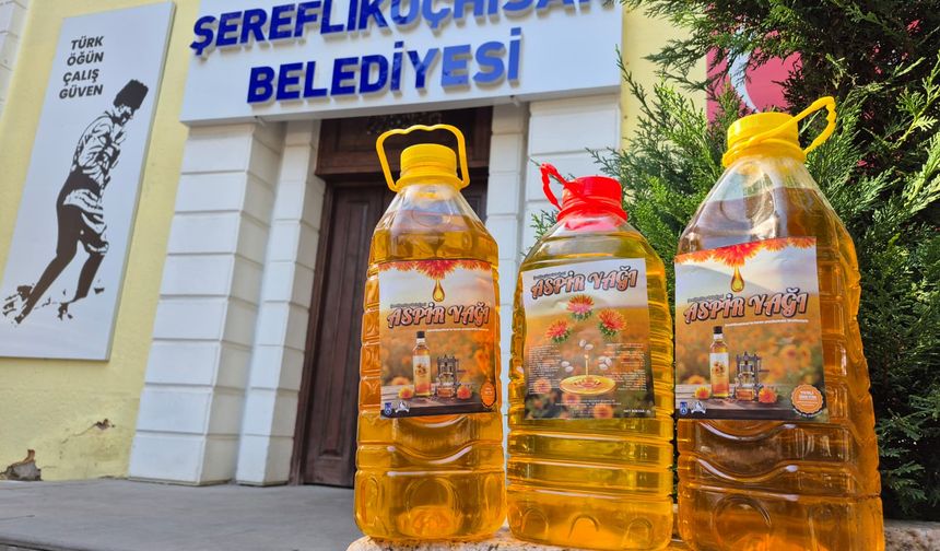 Şereflikoçhisar'da Tarladan Sofraya "Aspir Yağı"
