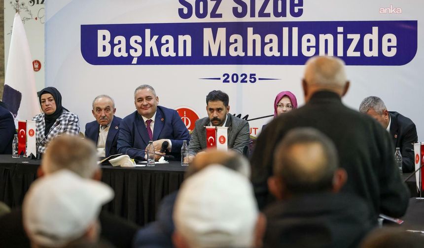 Keçiören'de “Söz Sizde, Başkan Mahallenizde, Çözüm Bizde” Halk Buluşmaları Devam Ediyor
