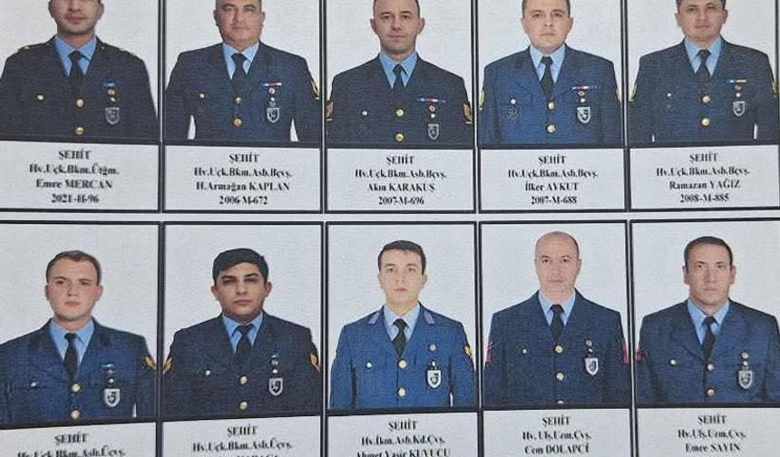 Düşen Uçaktaki Şehitlerin İsimleri Açıklandı