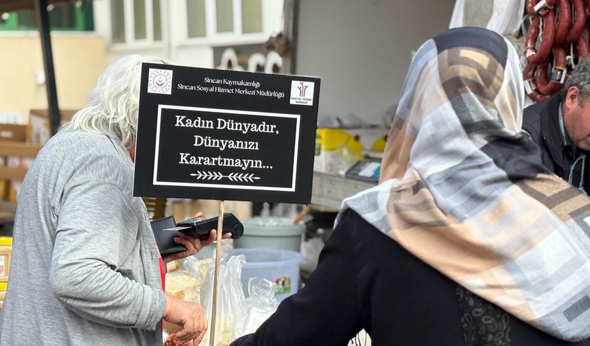 Sincan'da Kadına Yönelik Şiddetle Mücadele Etkinlikleri Düzenlendi