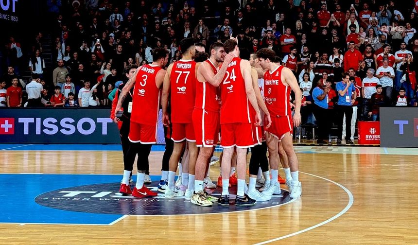 A Milli Erkek Basketbol Takımı, İsviçre'yi  85-60 Yendi