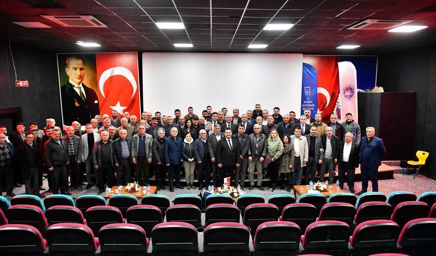Ankara Büyükşehir Belediyesi’nden Kalecik’teki Çiftçilere Eğitim ve Makine Desteği