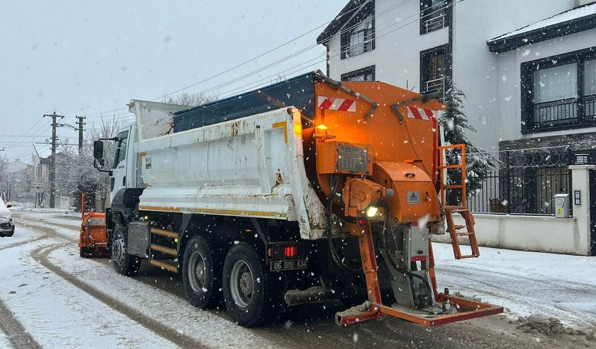 Çankaya Belediye Başkanı Güner: Karla Mücadele Ekiplerimiz Teyakkuzda
