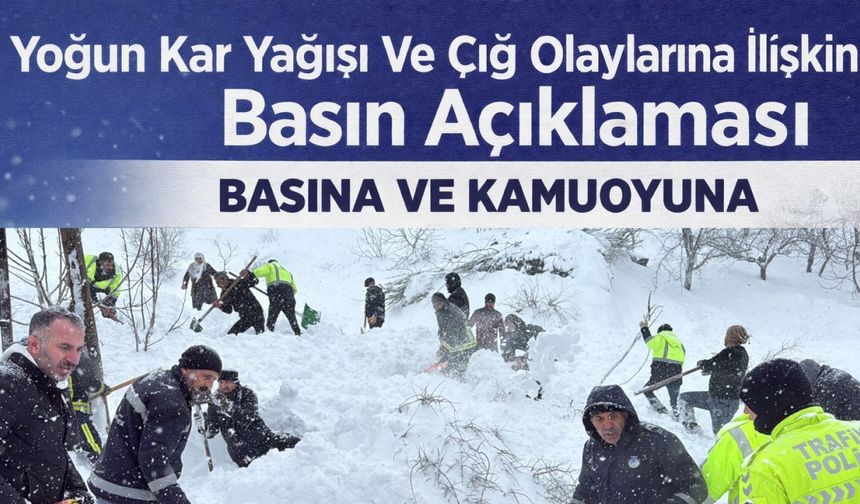 Çatak'ta Dünden Bu Yana 6 Noktada Çığ Düştü