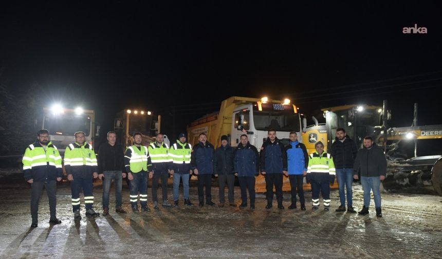 Kahramankazan'da Başkan Çırpanoğlu'ndan Kar Mesaisi